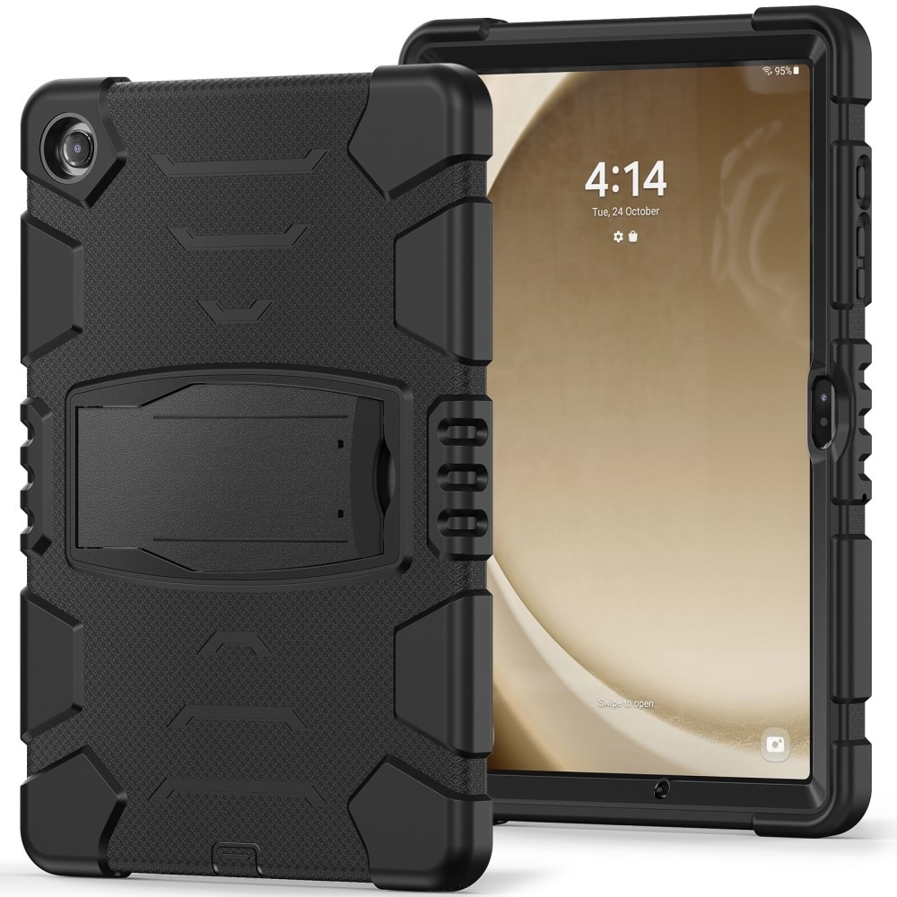 Samsung Galaxy Tab A9 Plus Shockproof Hybrid Case Kickstand Black