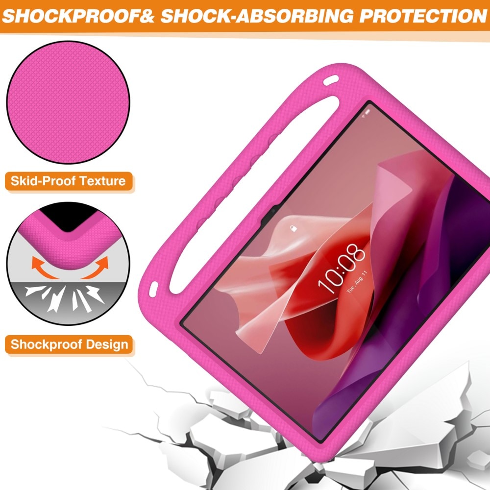 Case Kids with Handle Lenovo Tab P12 Pink