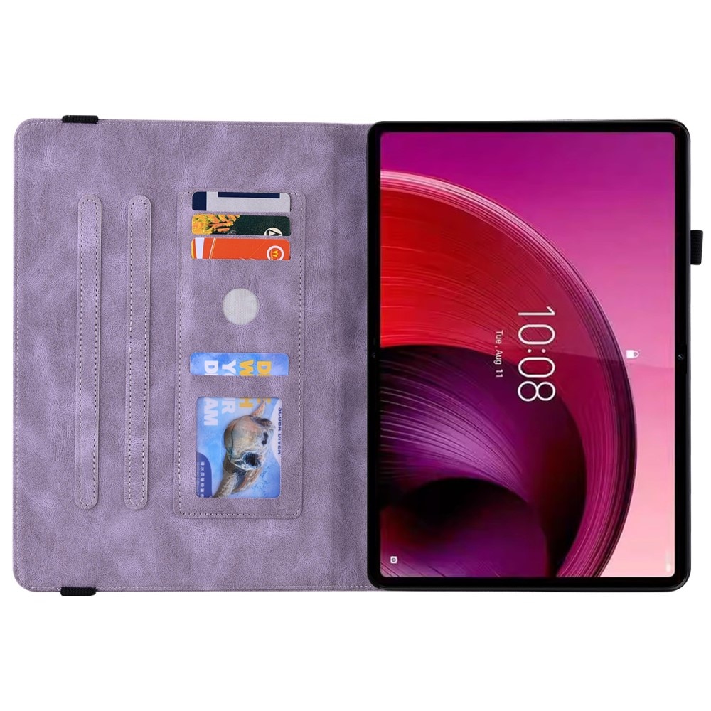 Lenovo Tab M11 Leather Cover Butterflies Purple