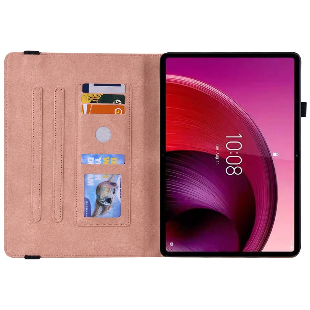 Lenovo Tab M11 Leather Cover Butterflies Pink