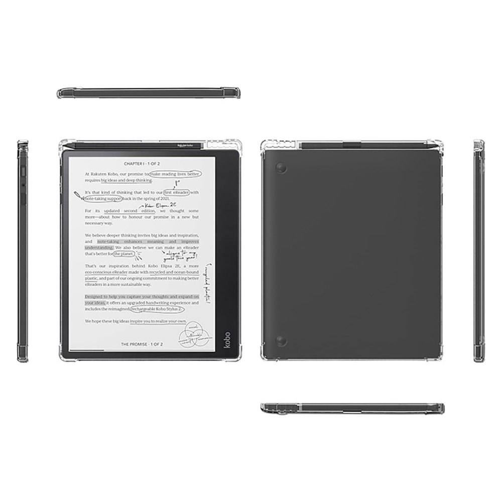 Kobo Elipsa 2E Case w. Pen-holder Transparent