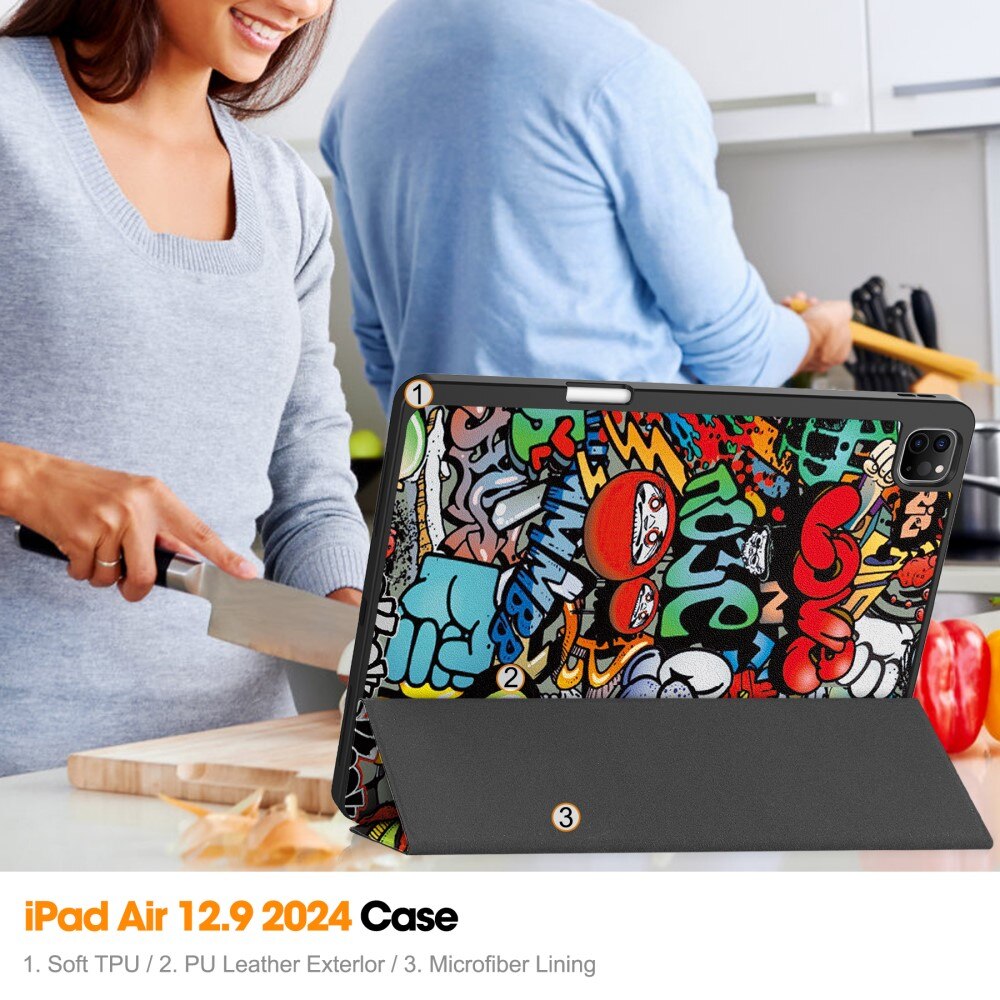 iPad Air 13 (2024) Tri-Fold Cover Graffiti