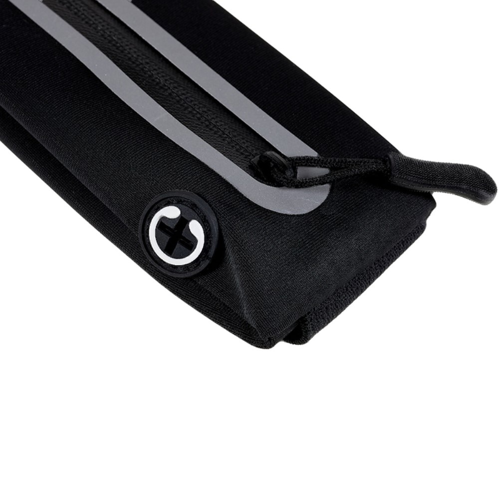 Sports Belt with two pockets Black