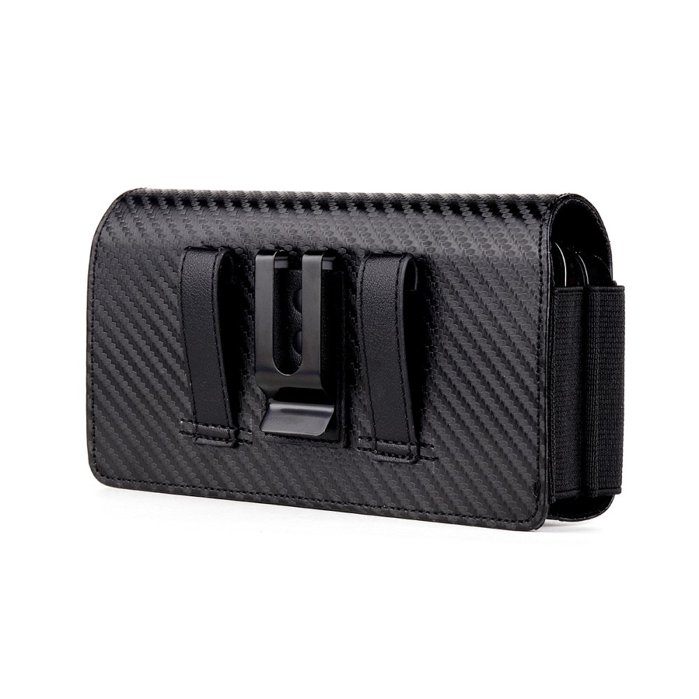 Belt Bag for for 2 smartphones Carbon Fiber