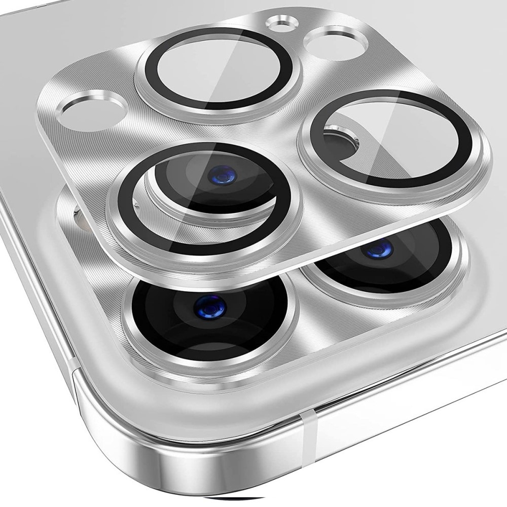 iPhone 14 Pro/14 Pro Max Camera Protector Tempered Glass Aluminium Silver