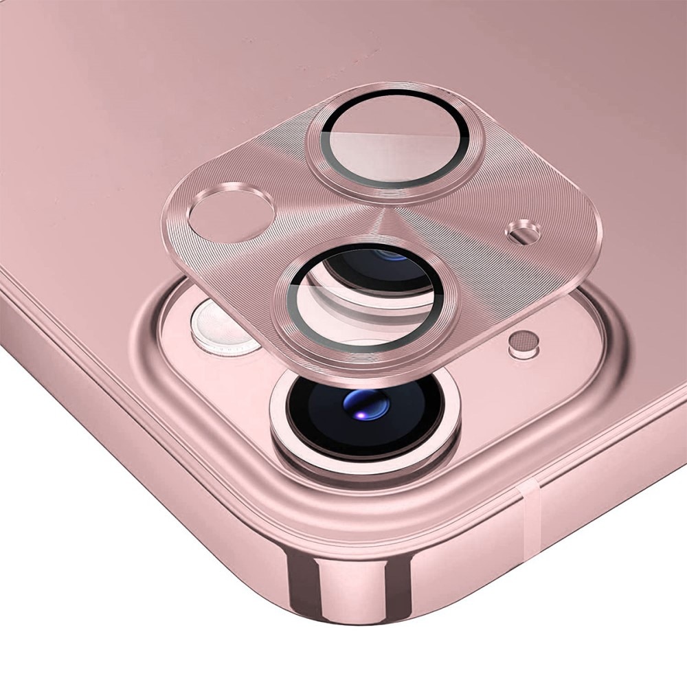 iPhone 14/14 Plus Camera Protector Tempered Glass Aluminium Pink