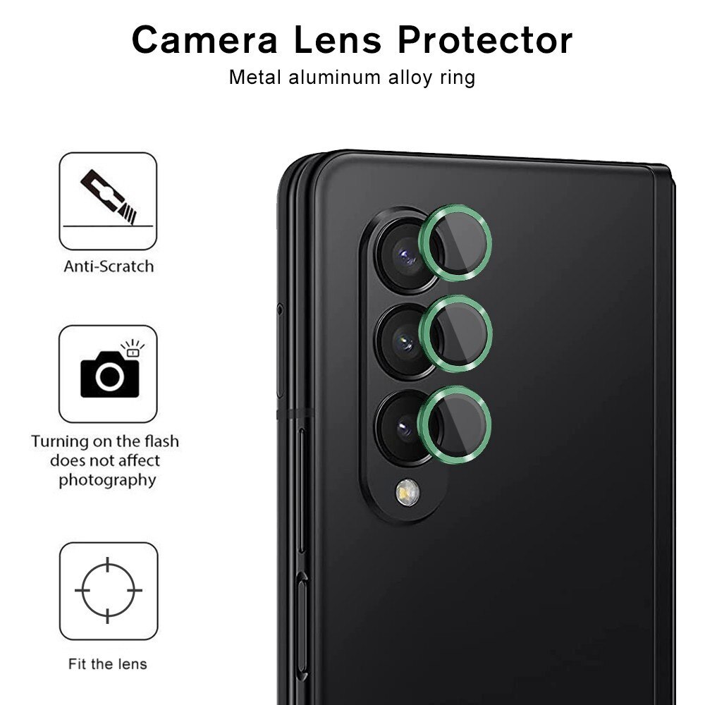 Samsung Galaxy Z Fold 4 Tempered Glass Lens Protector Aluminium Green