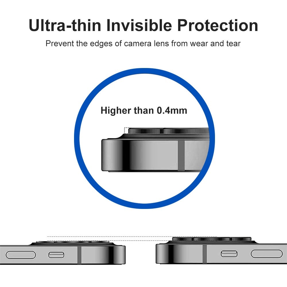 iPhone 14 Pro Tempered Glass Lens Protector Aluminium Purple