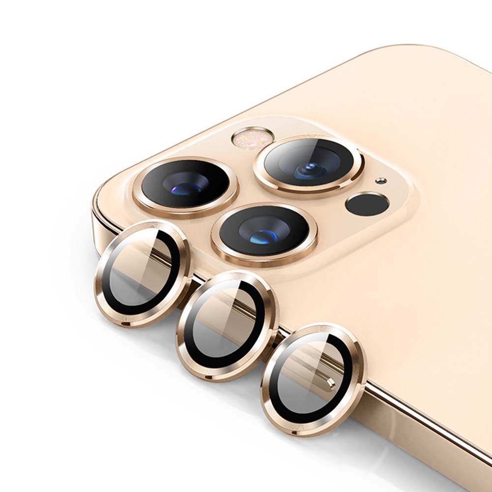 iPhone 14 Pro/14 Pro Max Tempered Glass Lens Protector Aluminium Gold