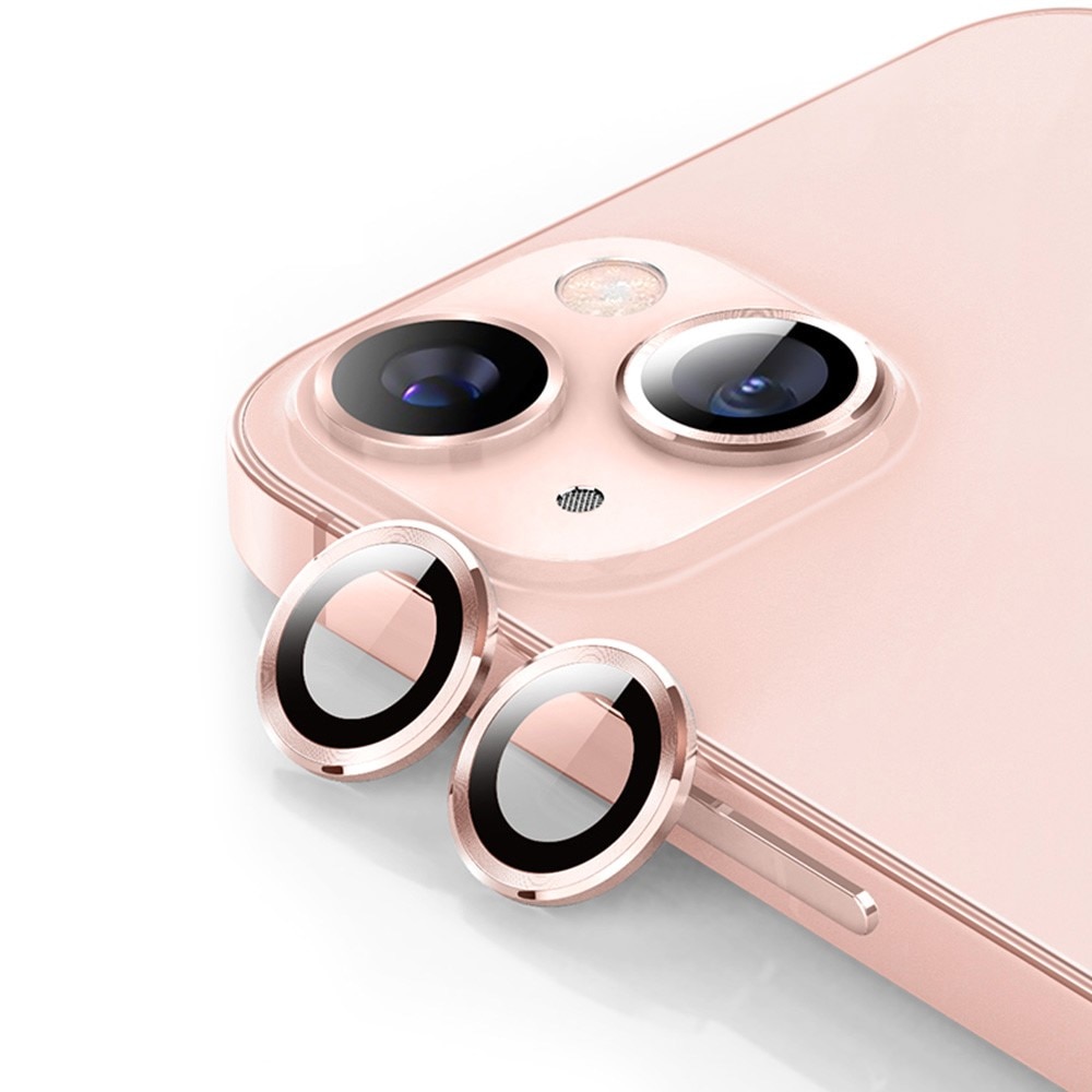 iPhone 14/14 Plus Tempered Glass Lens Protector Aluminium Pink