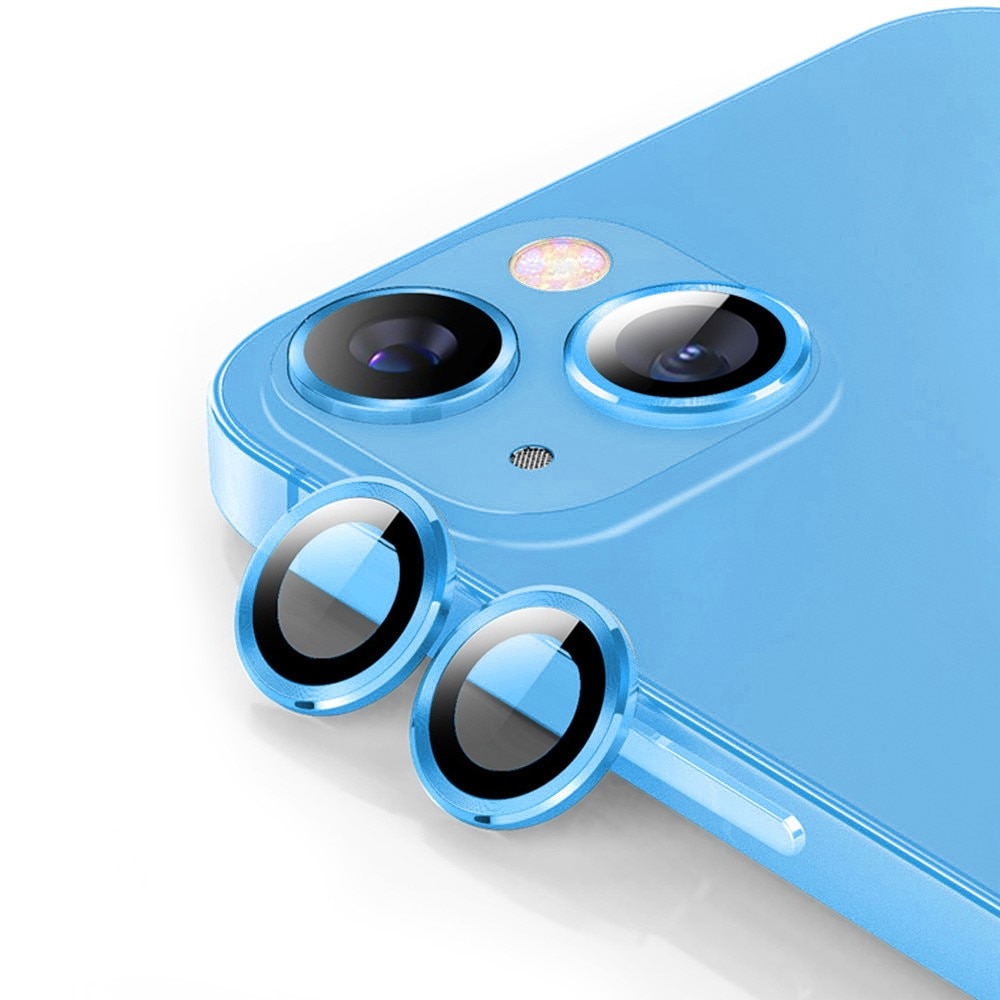 iPhone 14 Tempered Glass Lens Protector Aluminium Blue
