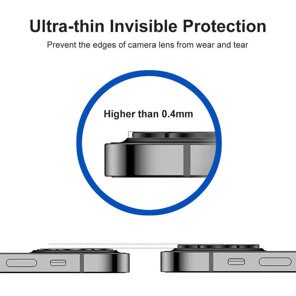 iPhone 14/14 Plus Tempered Glass Lens Protector Aluminium Purple