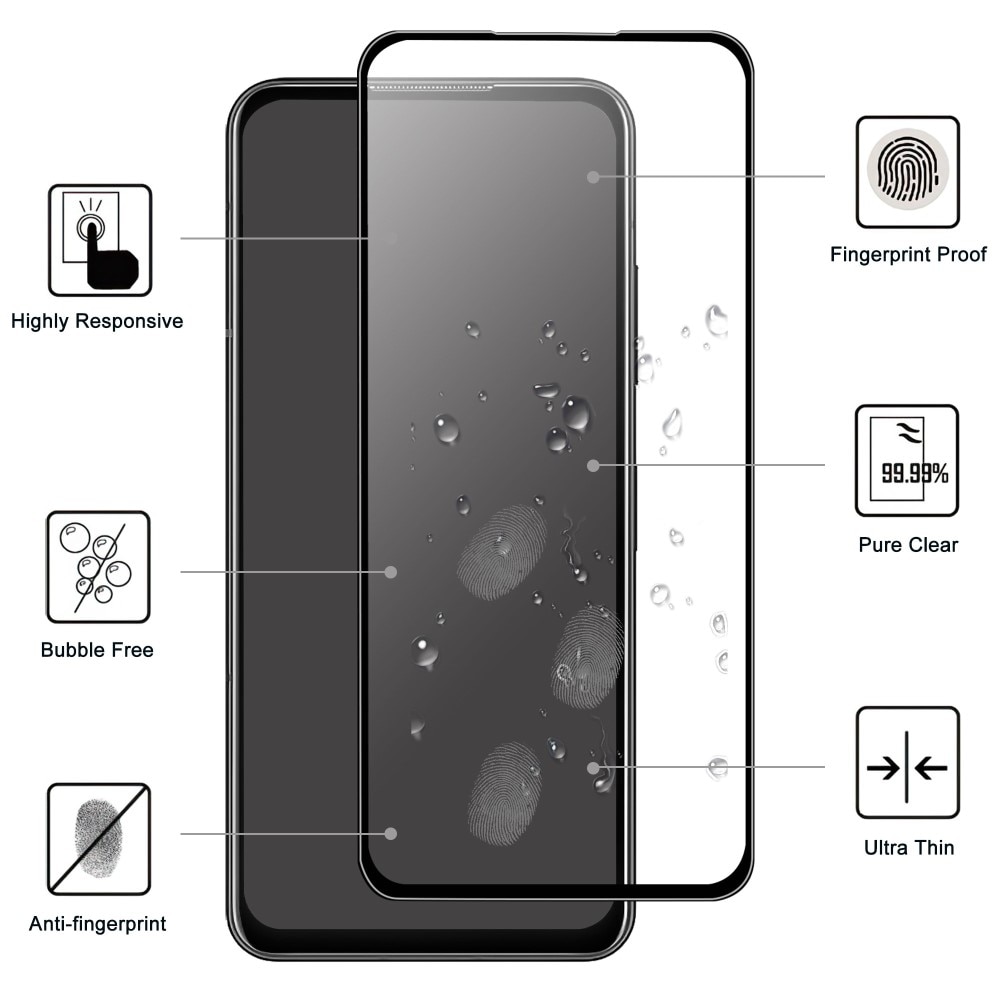 Tempered Glass Full-Cover Screen Protector Asus Zenfone 9 Black