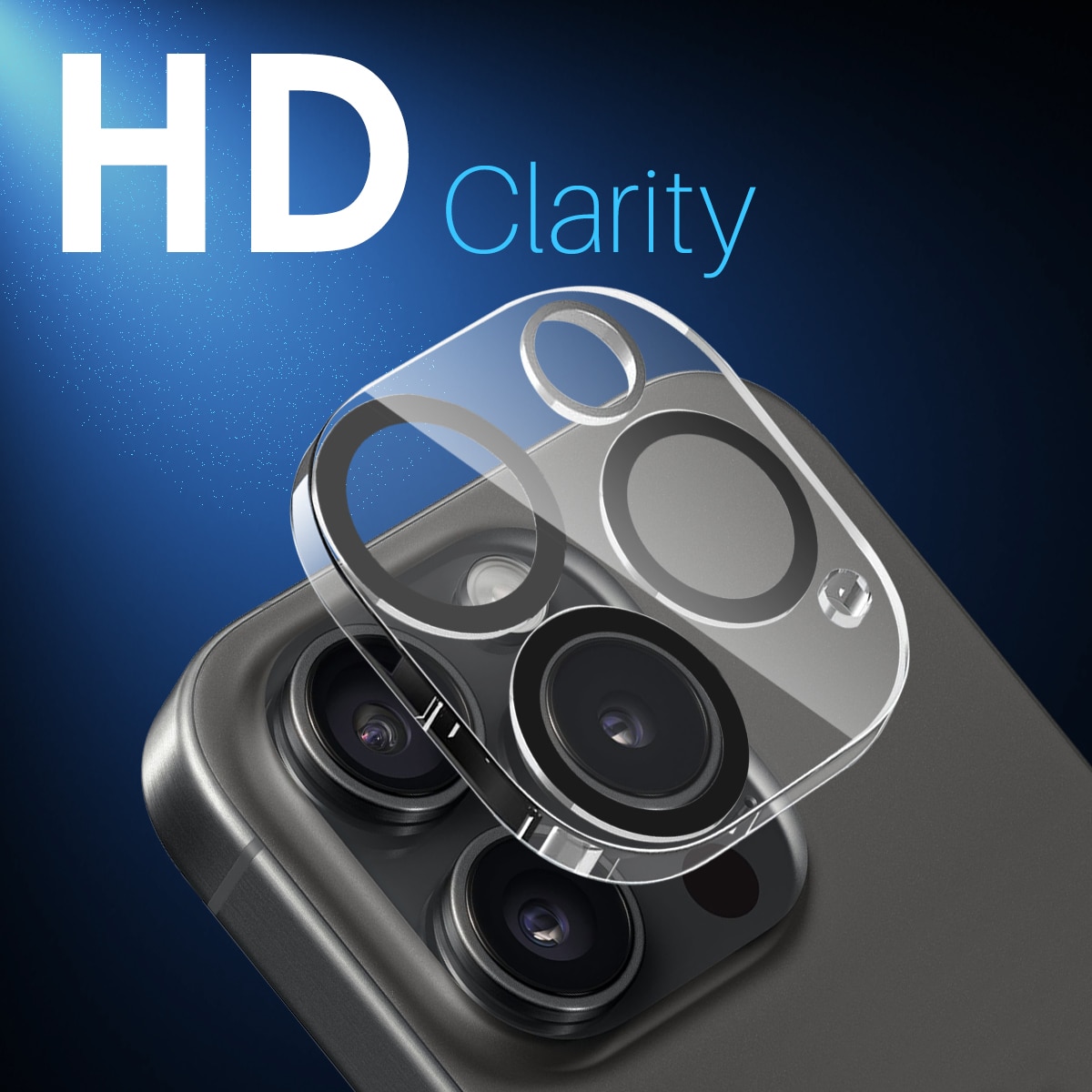 iPhone 16 Pro Tempered Glass Lens Protector (2-pack)