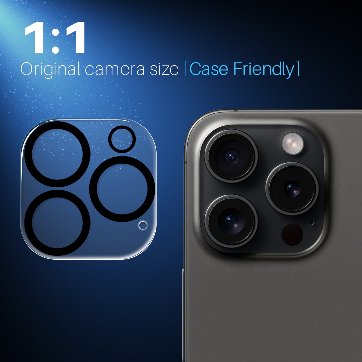 iPhone 16 Pro Tempered Glass Lens Protector (2-pack)