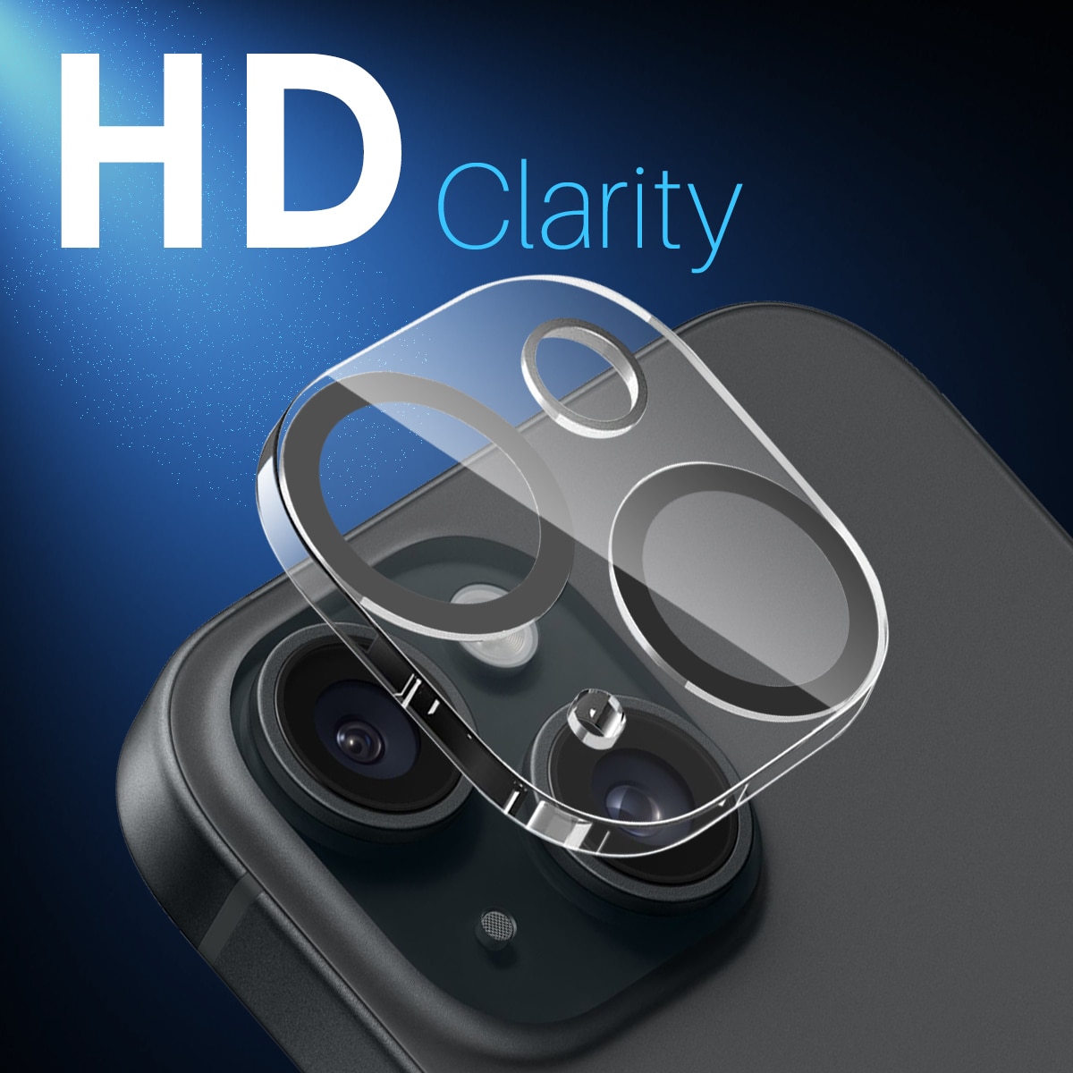 iPhone 15 Tempered Glass Lens Protector (2-pack)