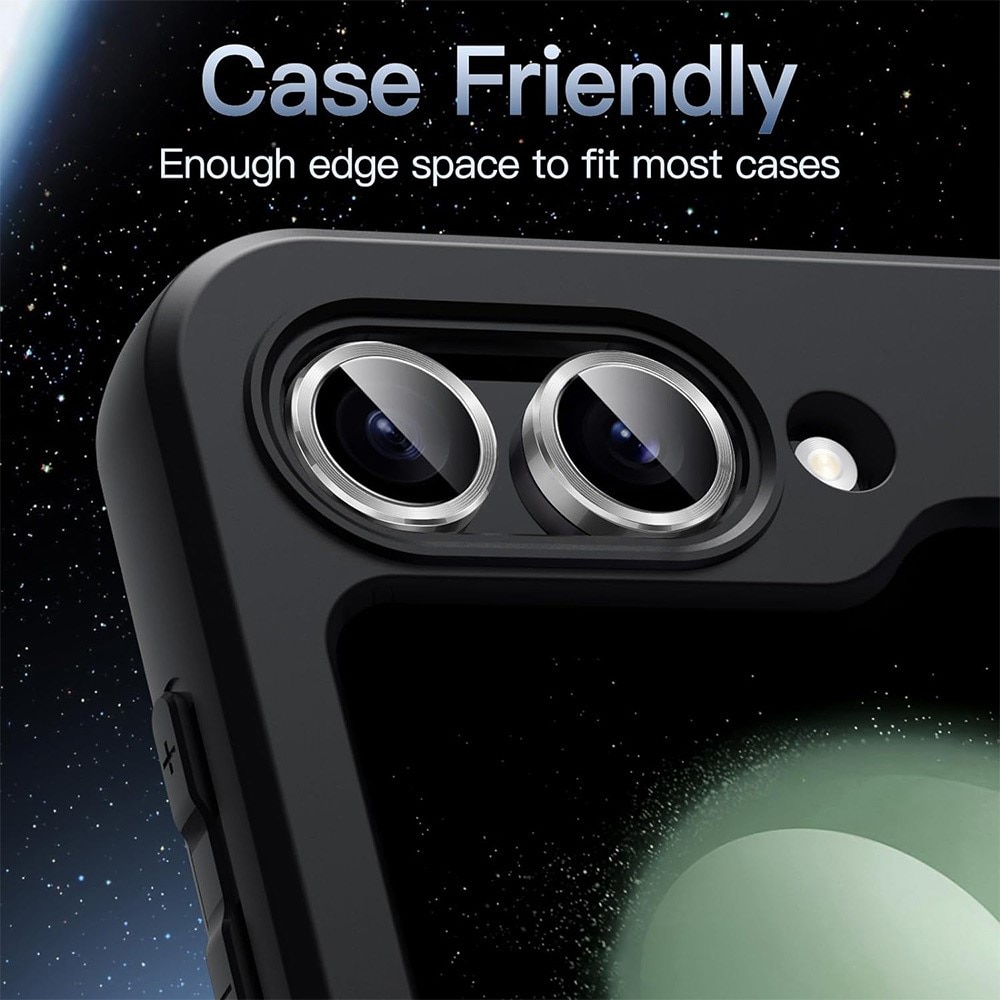 Samsung Galaxy Z Flip 7 Tempered Glass Lens Protector Aluminium Silver