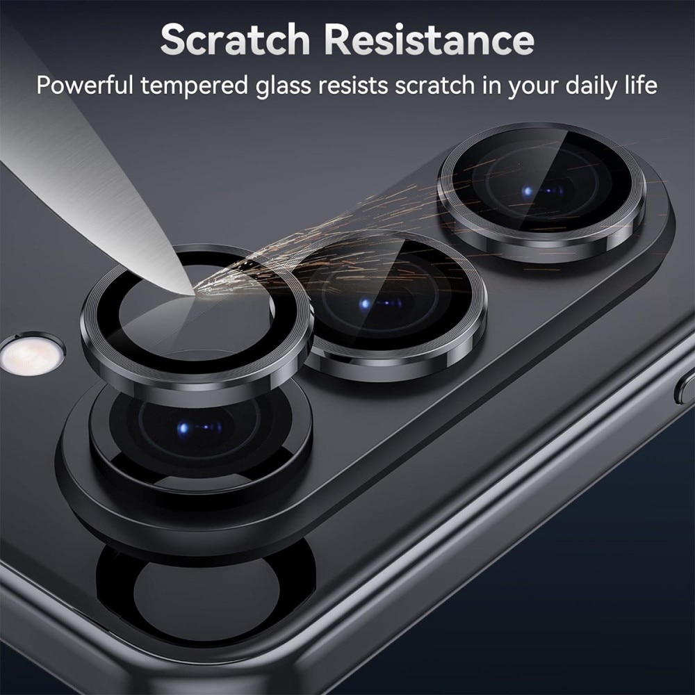 Samsung Galaxy Z Fold 7 Tempered Glass Lens Protector Aluminium Black