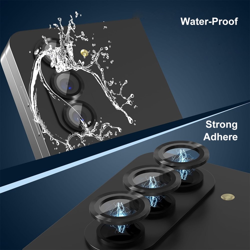 Samsung Galaxy Z Fold 7 Tempered Glass Lens Protector Aluminium Black