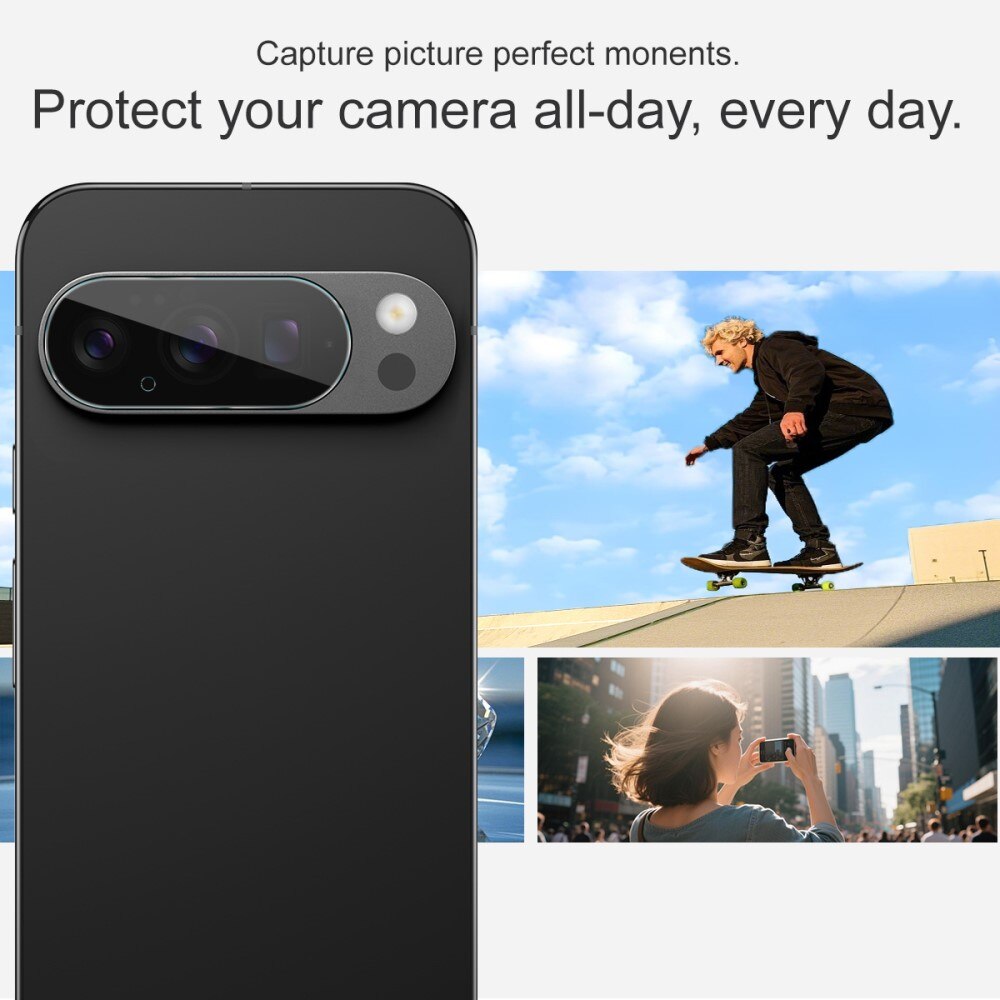 Google Pixel 10 Pro XL Tempered Glass Lens Protector (2-pack) Transparent