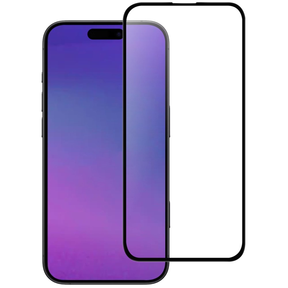 iPhone 17 Pro Tempered Glass Full-Cover Screen Protector Black