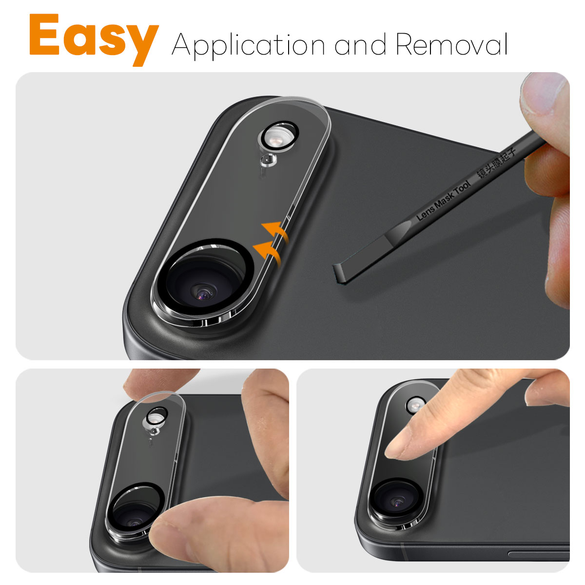 iPhone 17 Air Tempered Glass Lens Protector (2-pack)