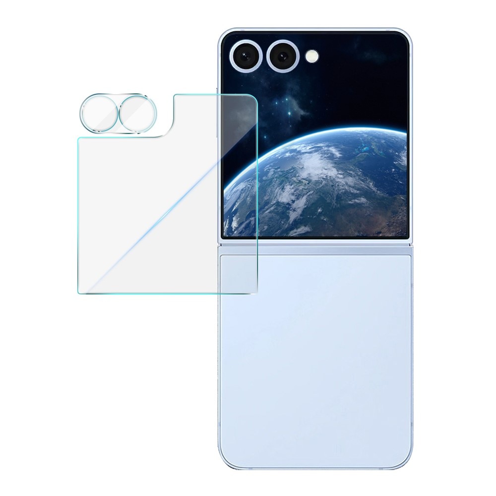 Samsung Galaxy Z Flip 7 Tempered Glass Lens & Outer Screen Protector Transparent