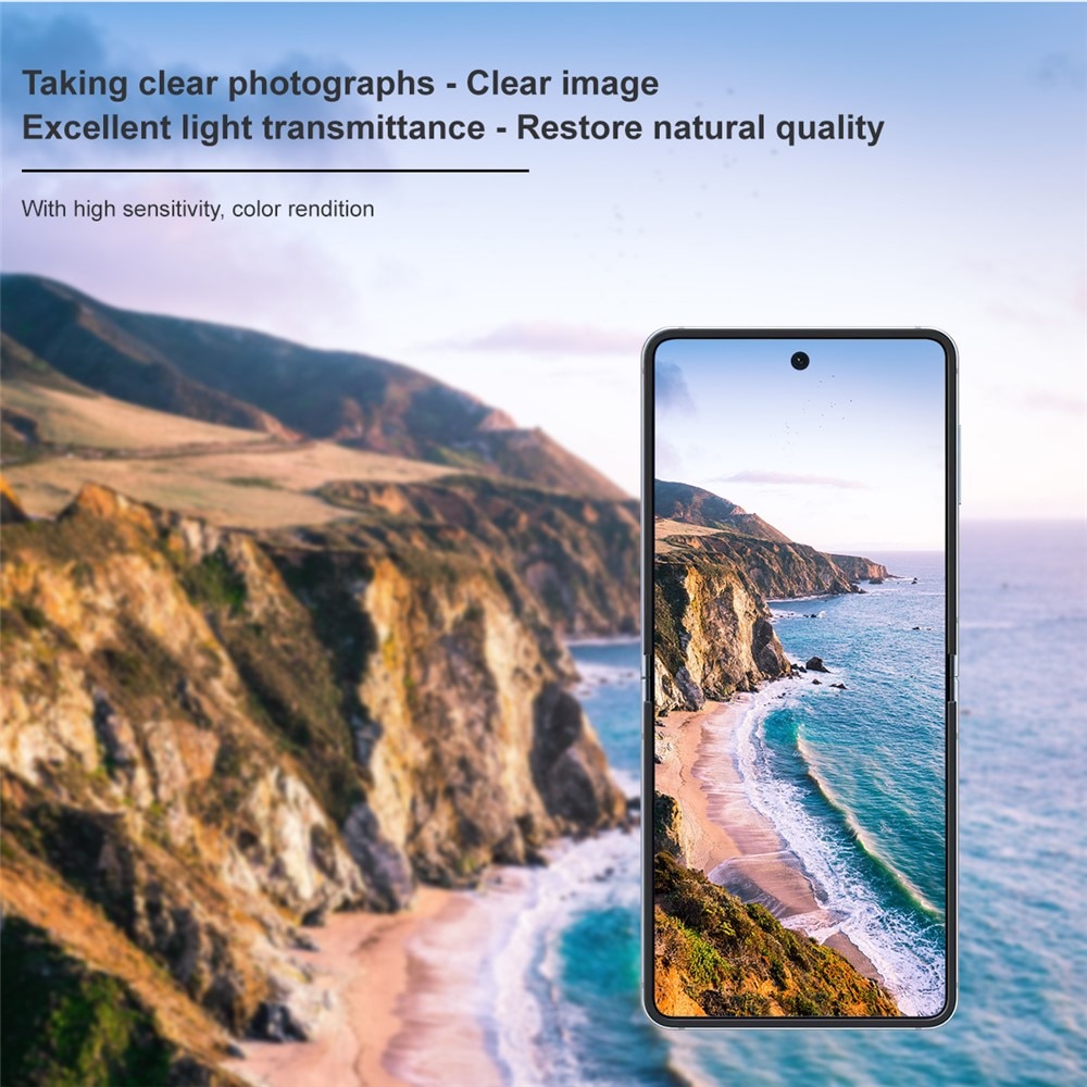 Samsung Galaxy Z Flip 7 Tempered Glass Lens & Outer Screen Protector Transparent