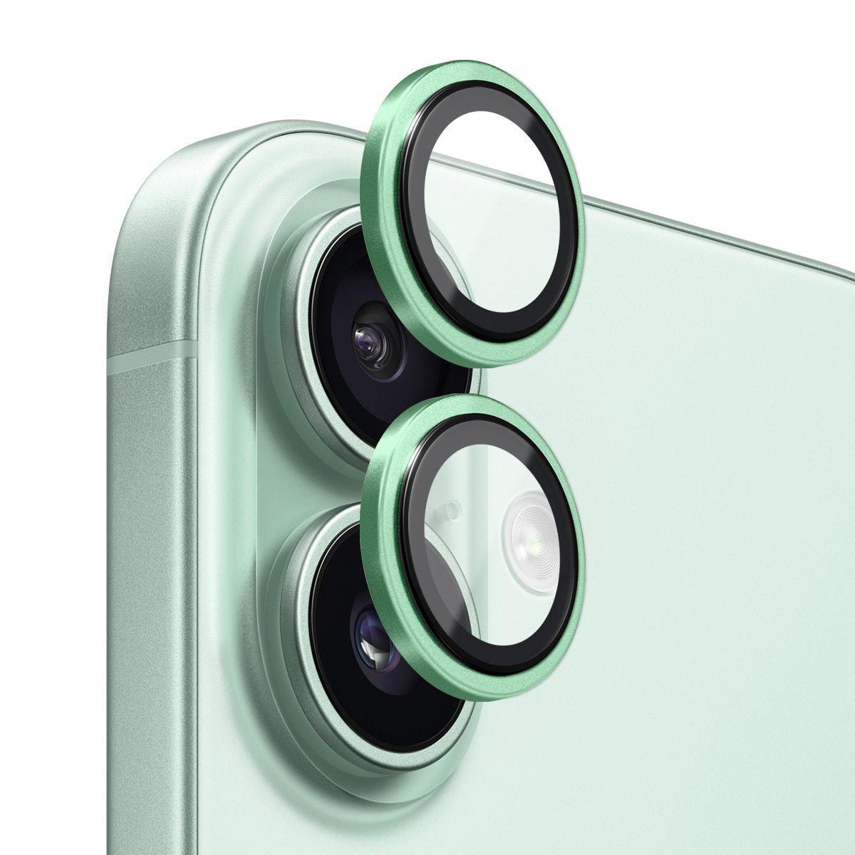 iPhone 17 Tempered Glass Lens Protector Aluminum Green