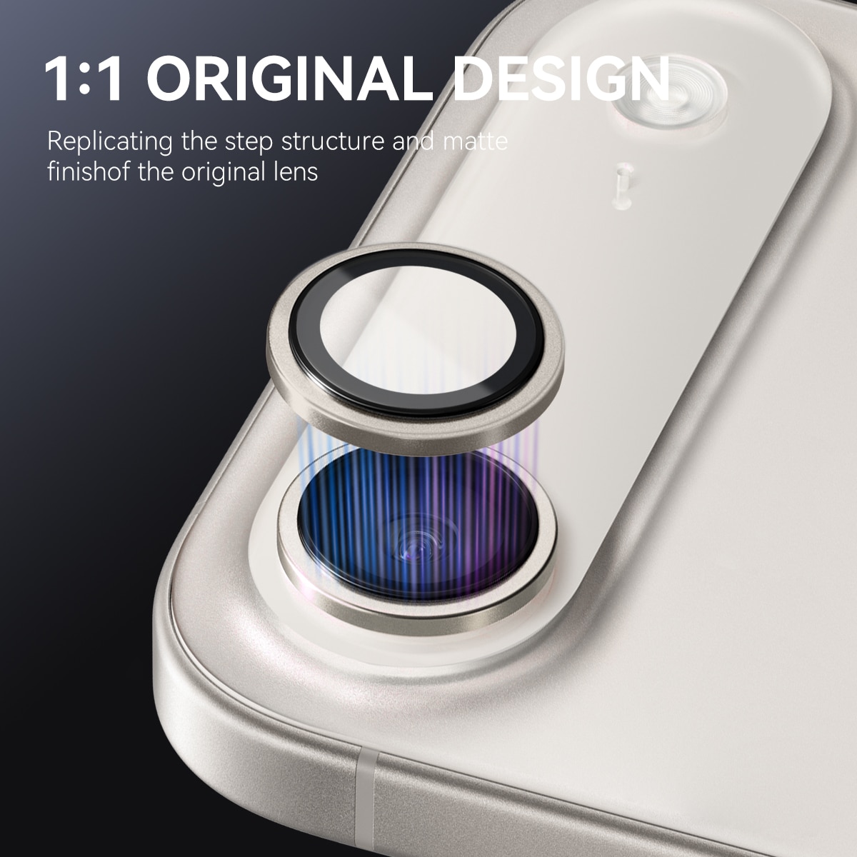 iPhone 17 Air Tempered Glass Lens Protector Aluminum Grey