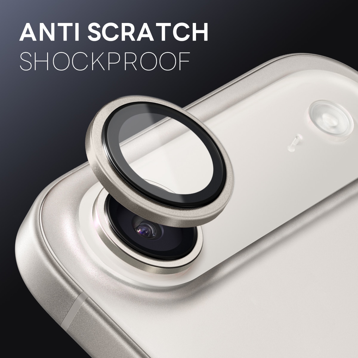 iPhone 17 Air Tempered Glass Lens Protector Aluminum Grey