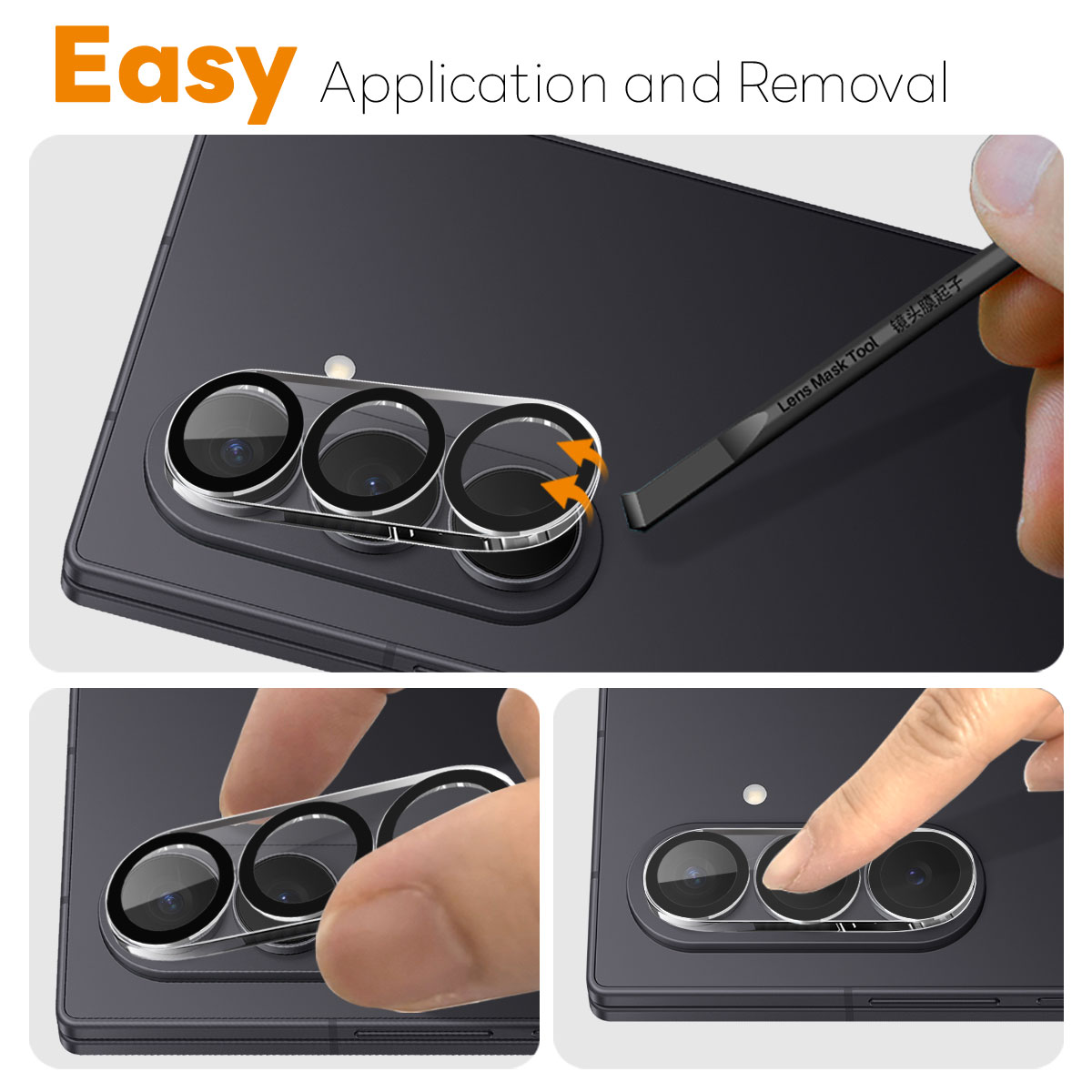 Samsung Galaxy Z Fold 7 Tempered Glass Lens Protector (2-pack)