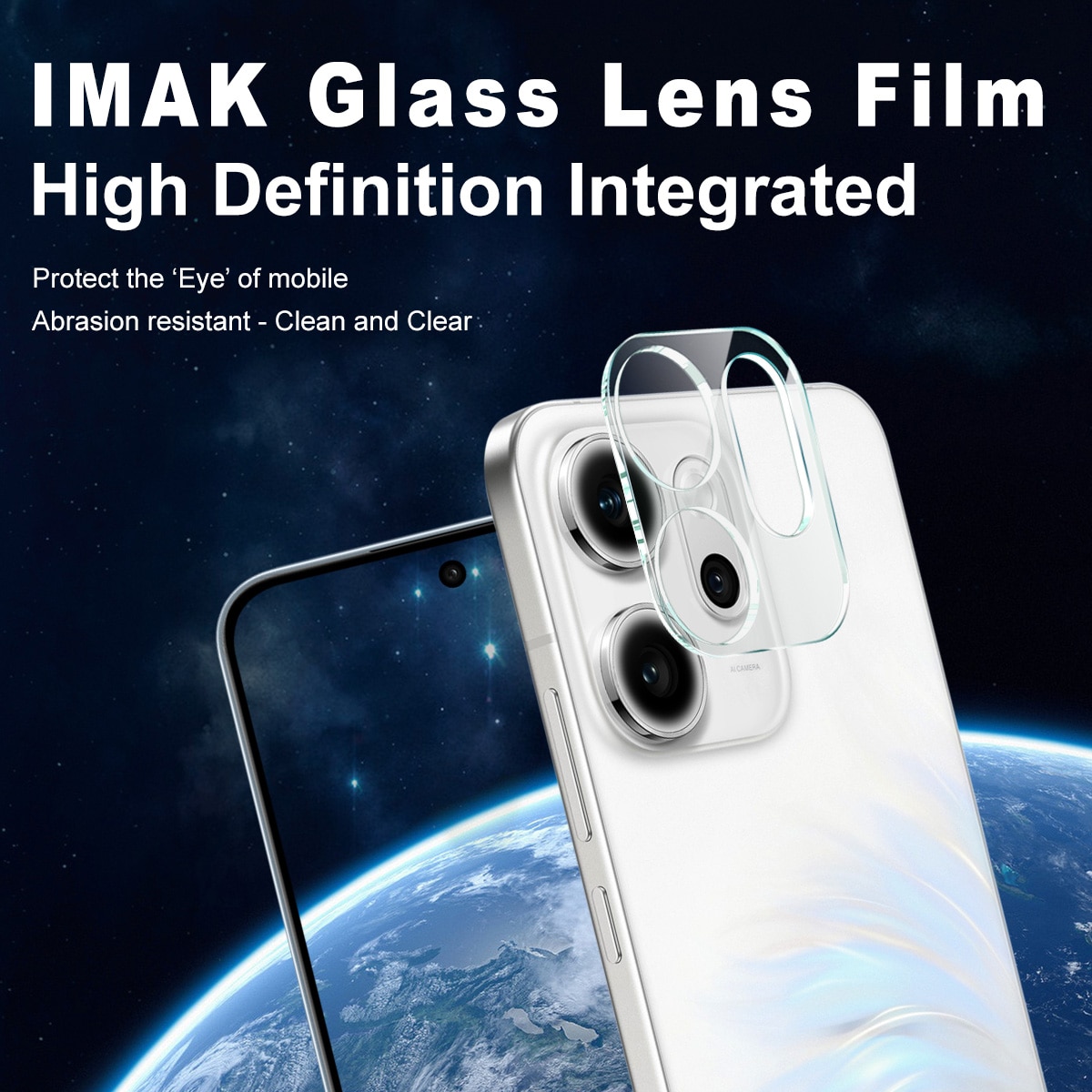 Oppo Reno 14 F Tempered Glass 0.2mm Lens Protector Transparent