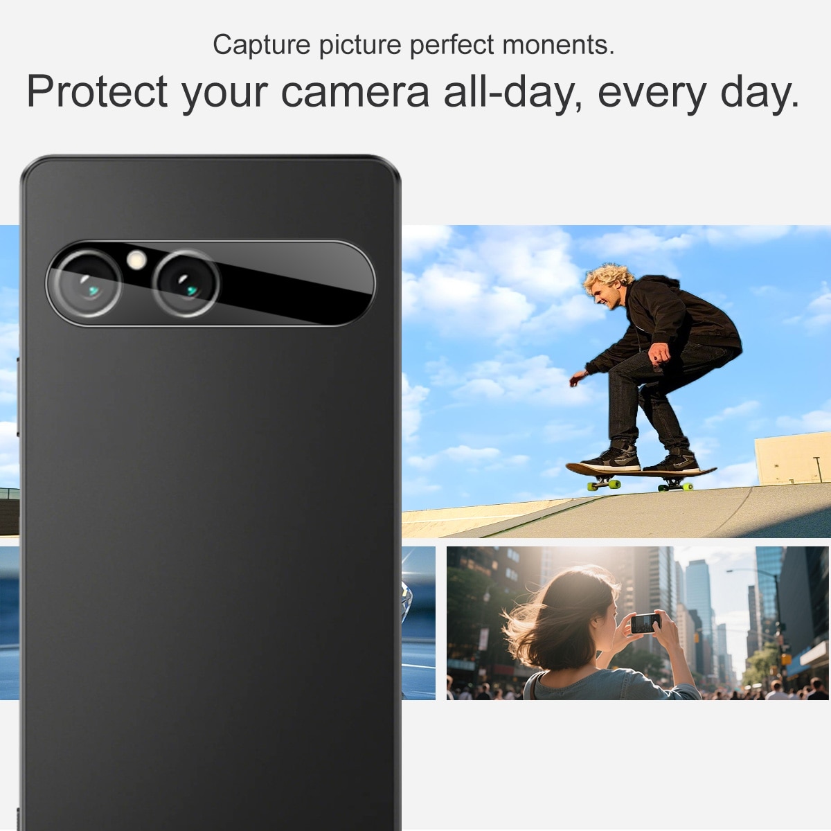Sony Xperia 10 VII Tempered Glass 0.2mm Lens Protector Black
