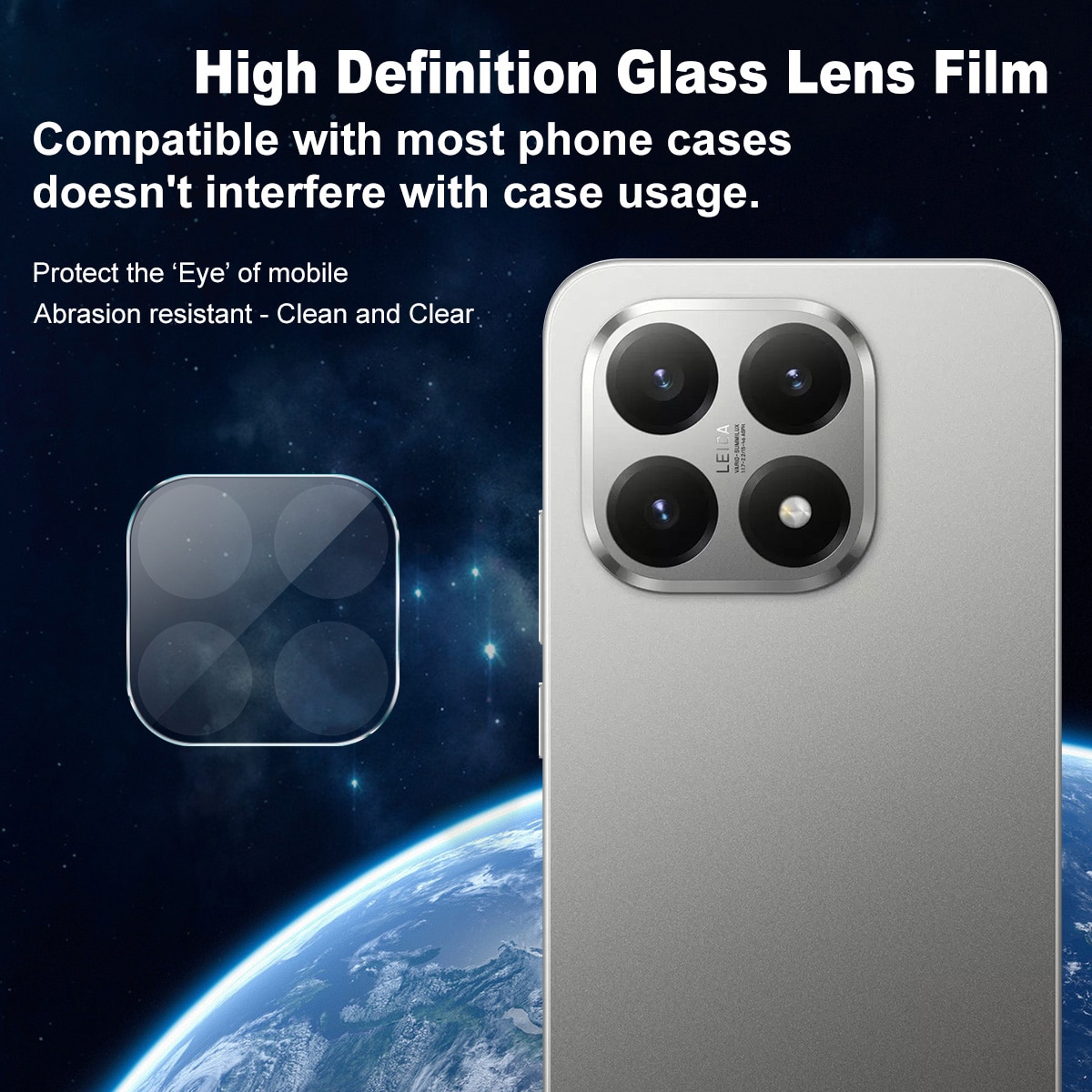 Xiaomi 15T Tempered Glass 0.2mm Lens Protector Transparent