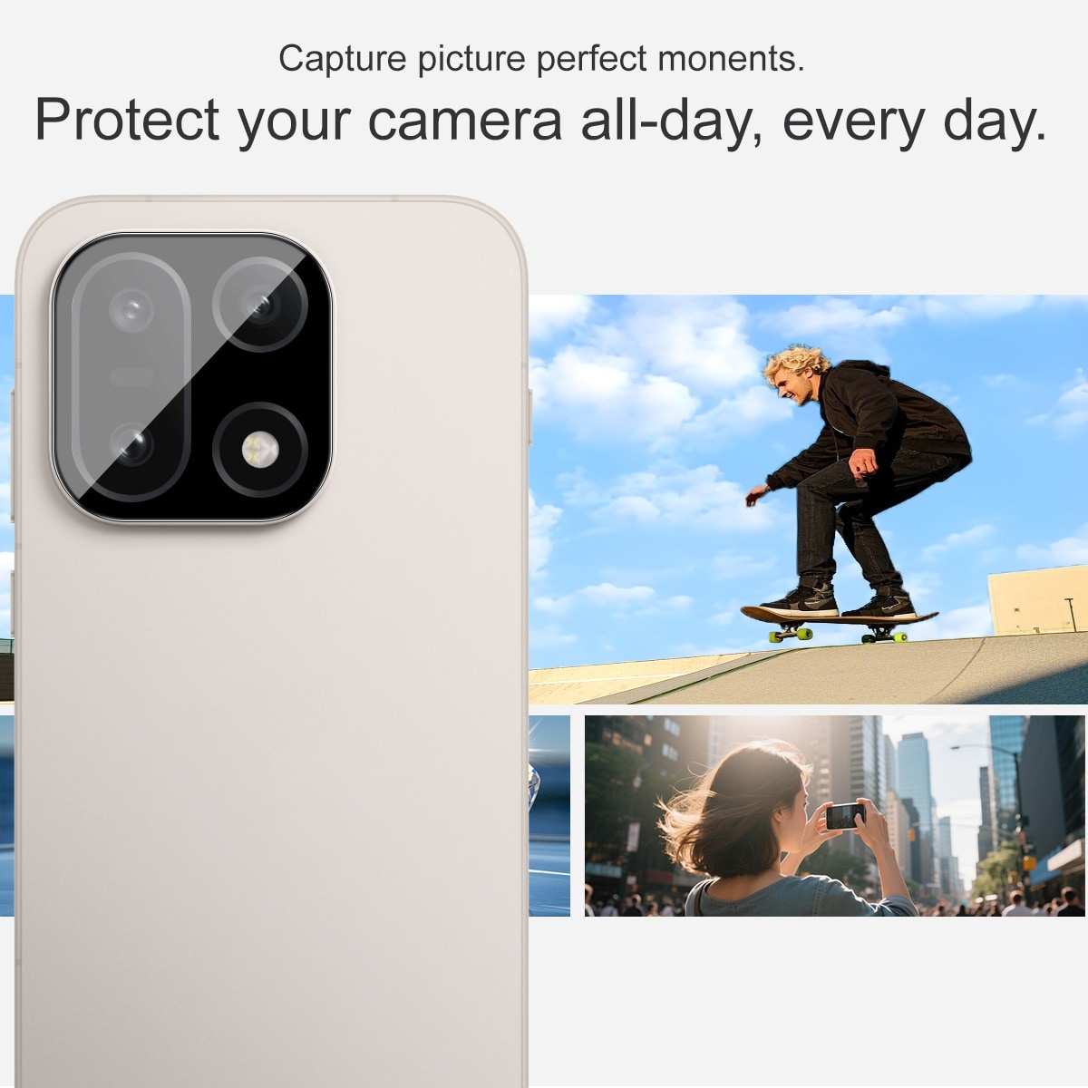  OnePlus 15 Tempered Glass 0.2mm Lens Protector Black