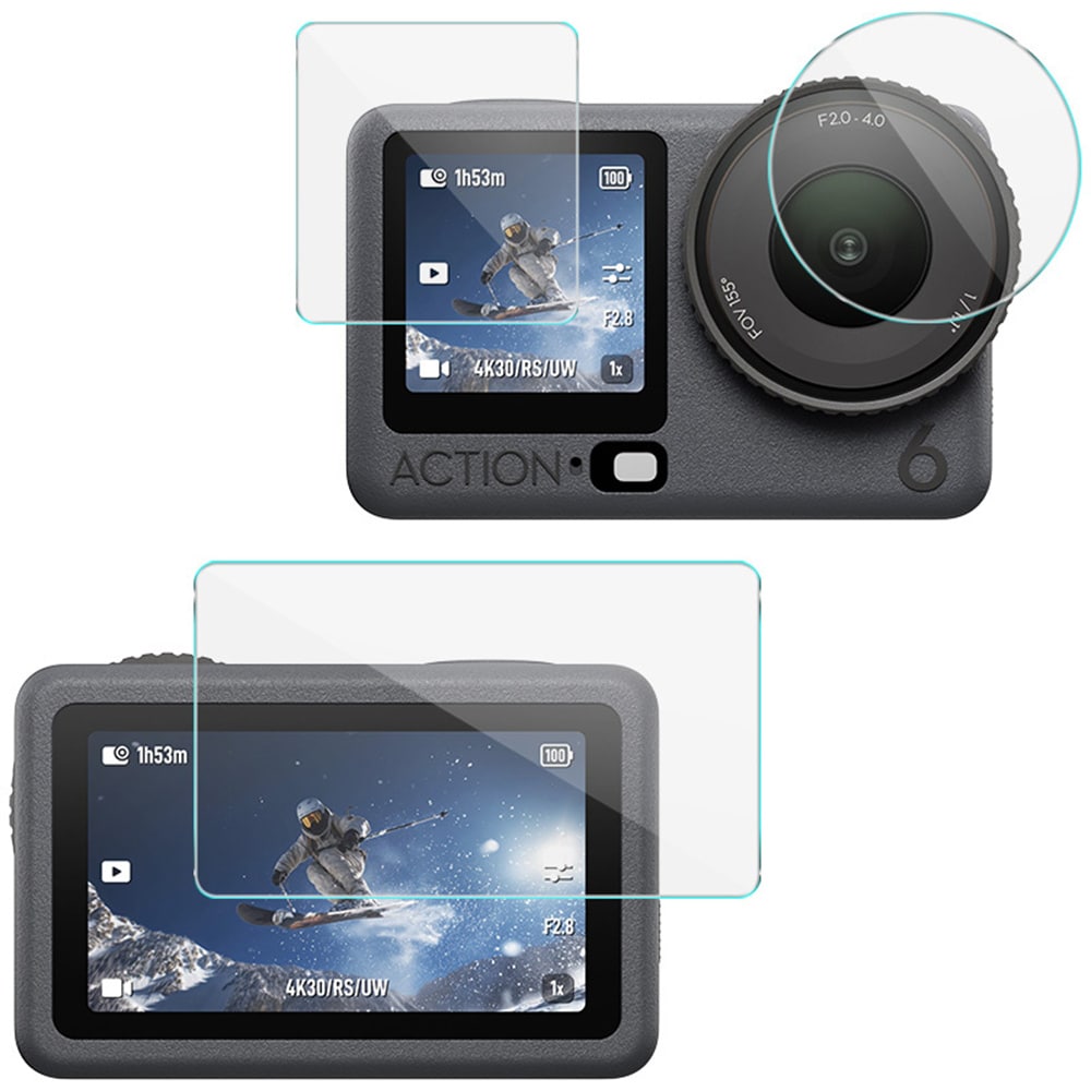 Tempered Glass Full Cover DJI Osmo Action 6
