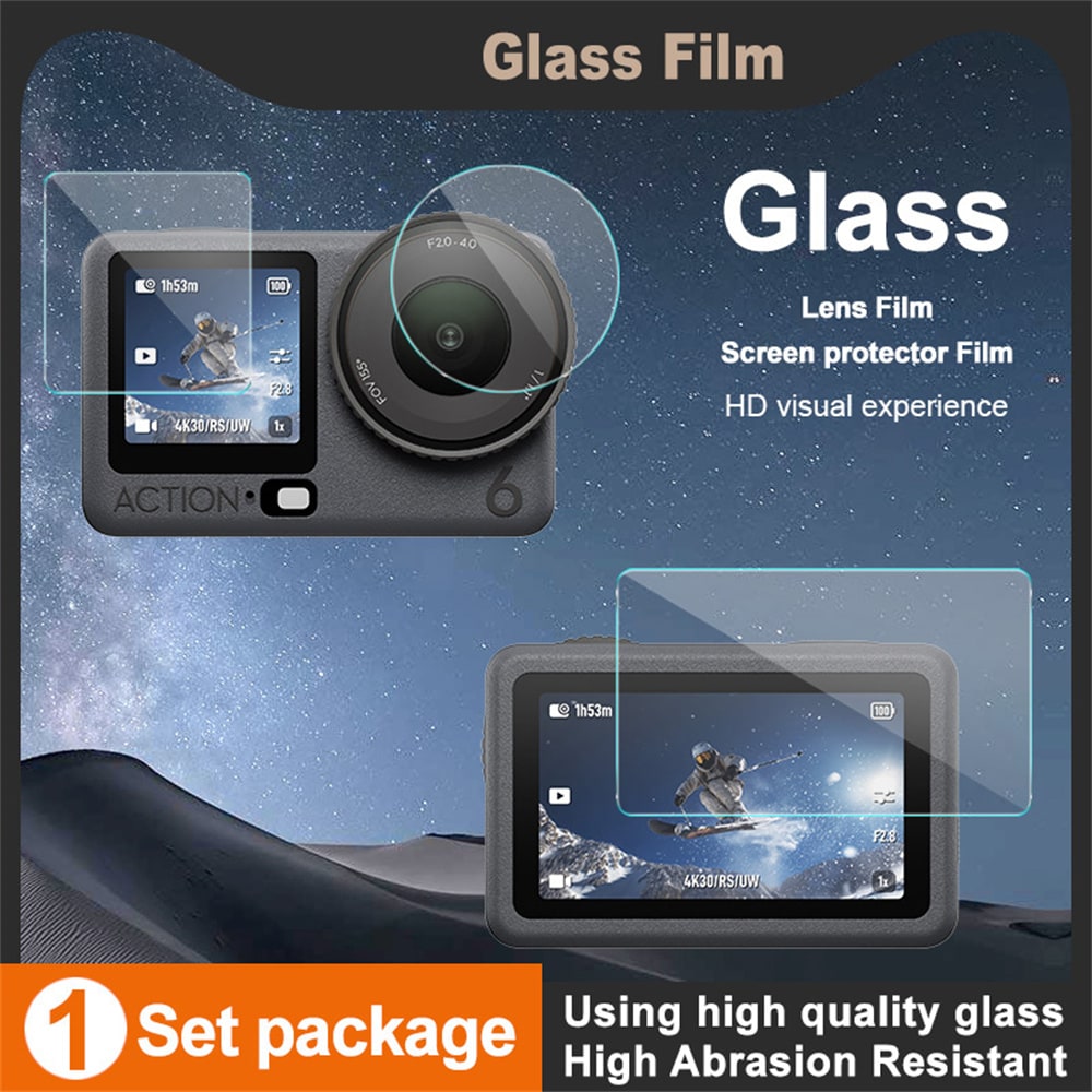 Tempered Glass Full Cover DJI Osmo Action 6