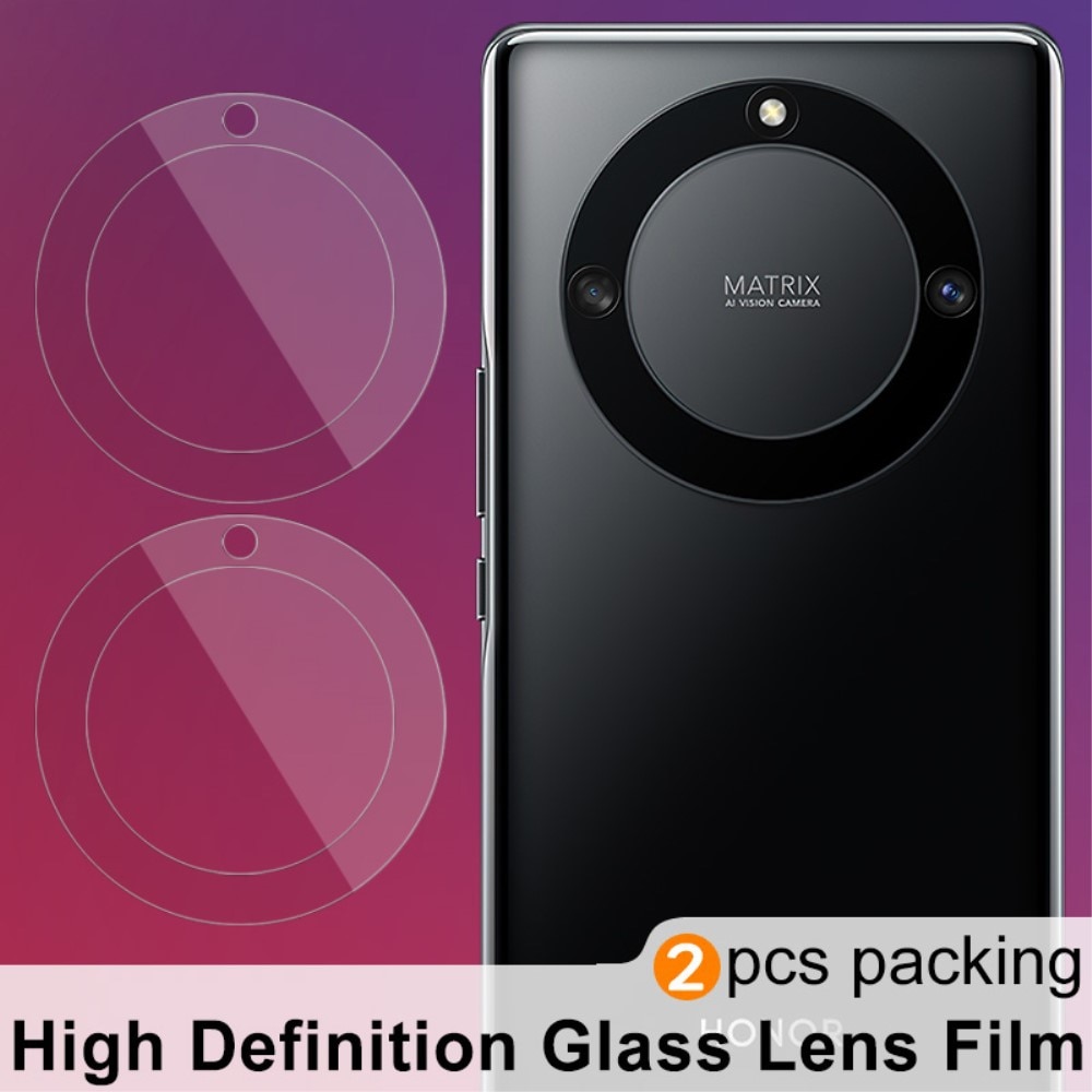 Honor Magic5 Lite Tempered Glass Lens Protector (2-pack) Transparent