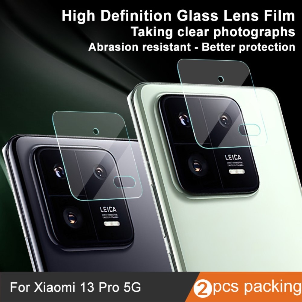 Xiaomi 13 Pro Tempered Glass Lens Protector (2-pack) Transparent