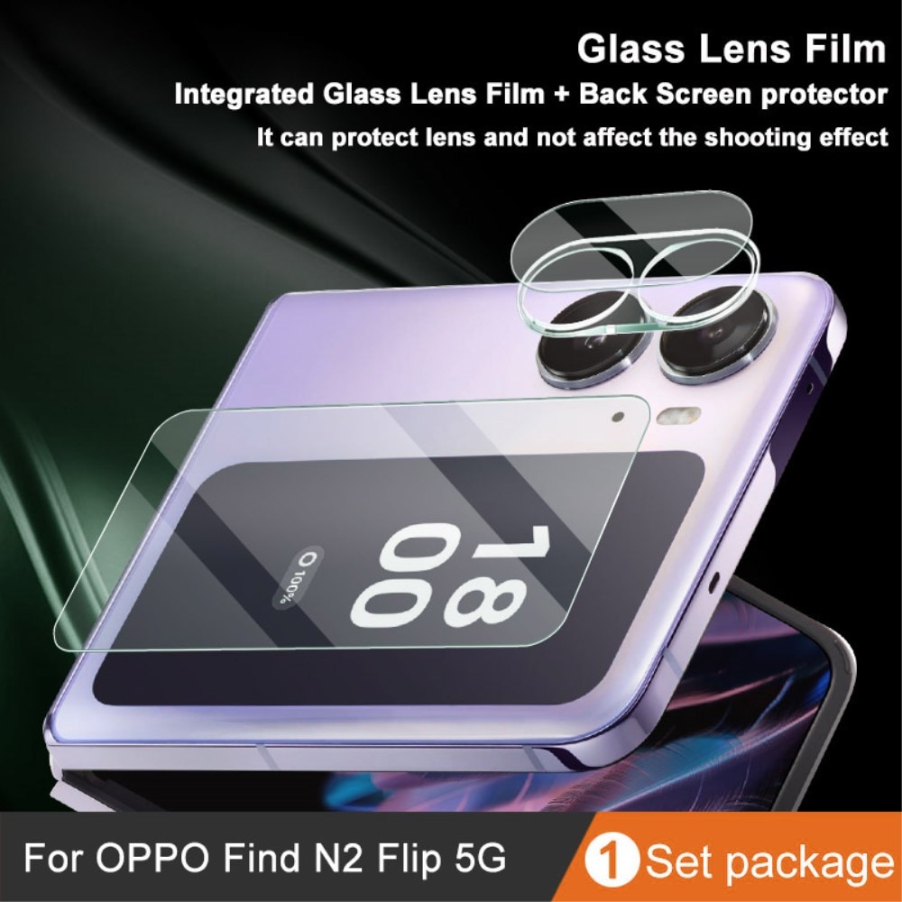 Oppo Find N2 Flip Tempered Glass Lens & Outer Screen Protector