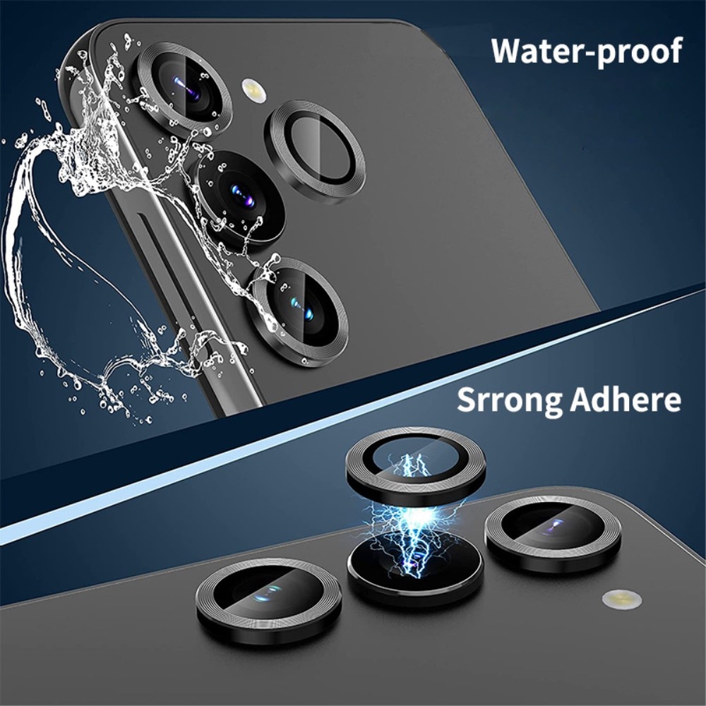 Samsung Galaxy A24 Tempered Glass Lens Protector Aluminium Black