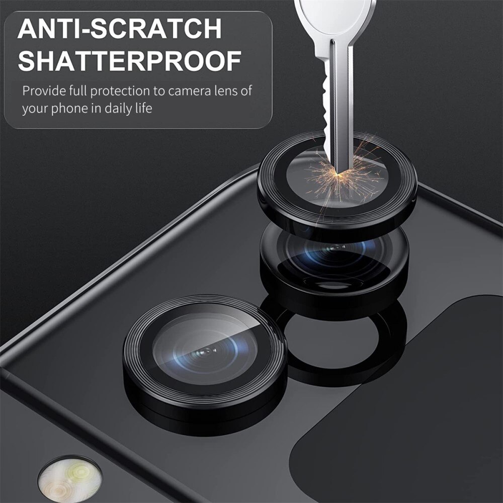 Samsung Galaxy Z Flip 4 Tempered Glass Lens Protector Aluminium Black