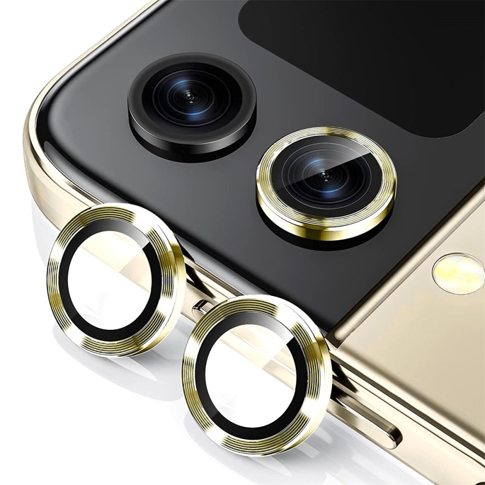 Samsung Galaxy Z Flip 4 Tempered Glass Lens Protector Aluminium Gold