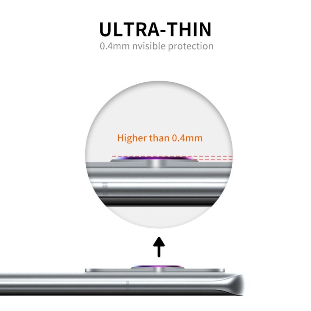 Huawei P60/P60 Pro Tempered Glass Lens Protector Aluminium Black