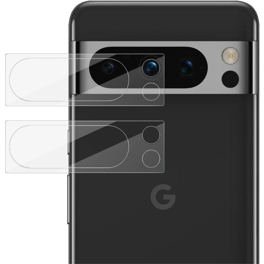 Google Pixel 8 Pro Tempered Glass Camera Protector (2-pack) Transparent