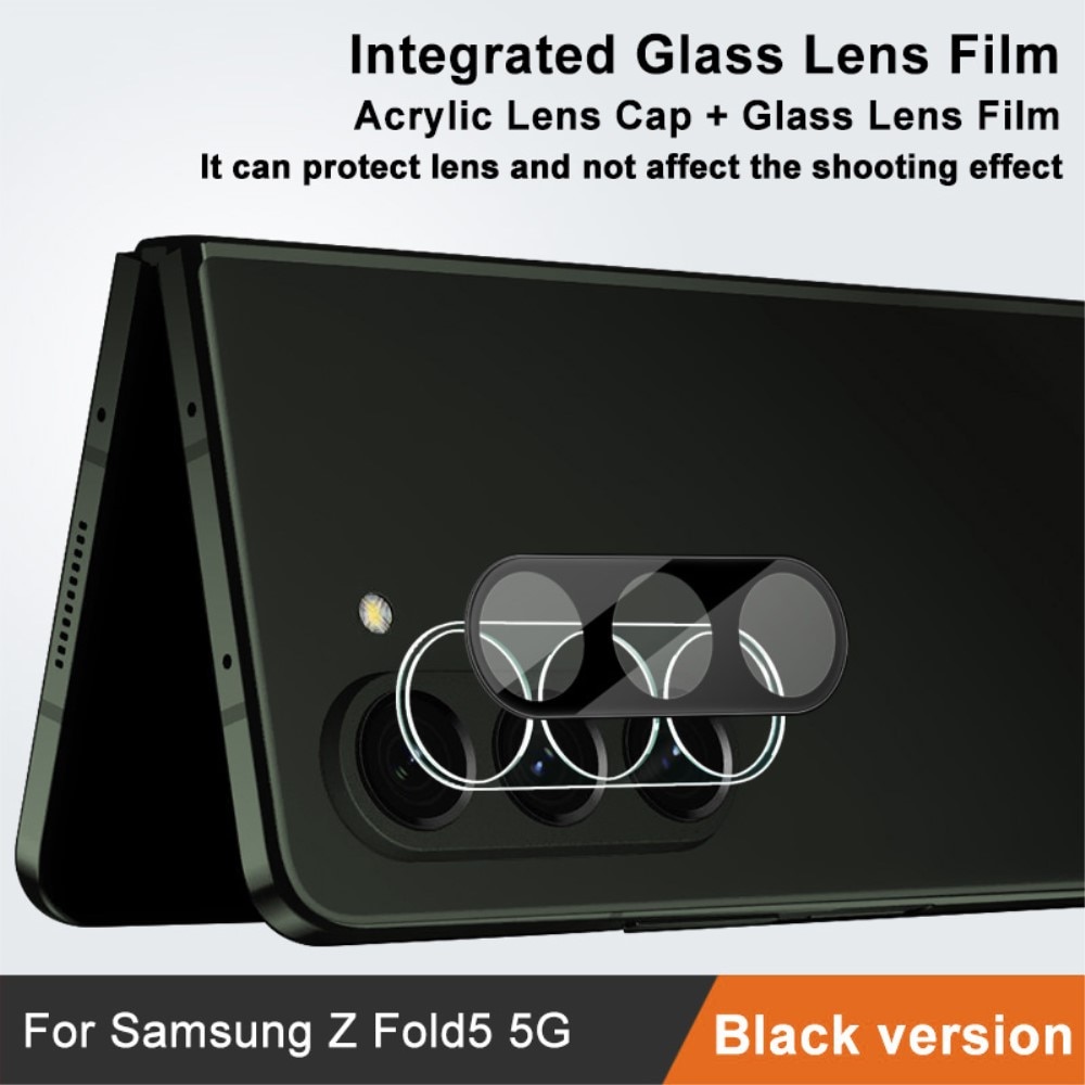 Samsung Galaxy Z Fold 5 Tempered Glass 0.2mm Lens Protector Black