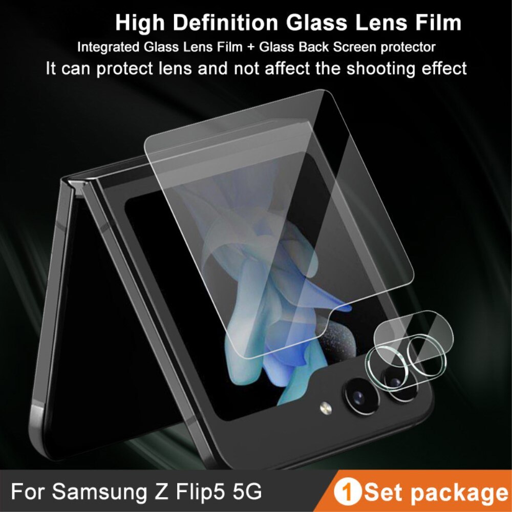 Samsung Galaxy Z Flip 5 Tempered Glass Lens & Outer Screen Protector