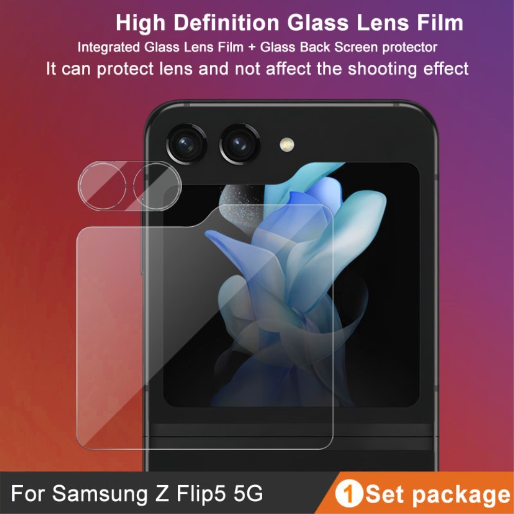 Samsung Galaxy Z Flip 5 Tempered Glass Lens & Outer Screen Protector