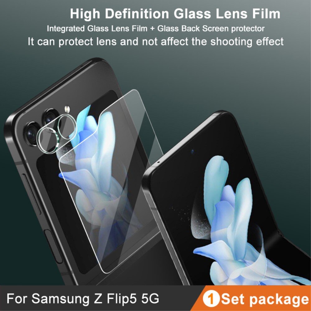 Samsung Galaxy Z Flip 5 Tempered Glass Lens & Outer Screen Protector